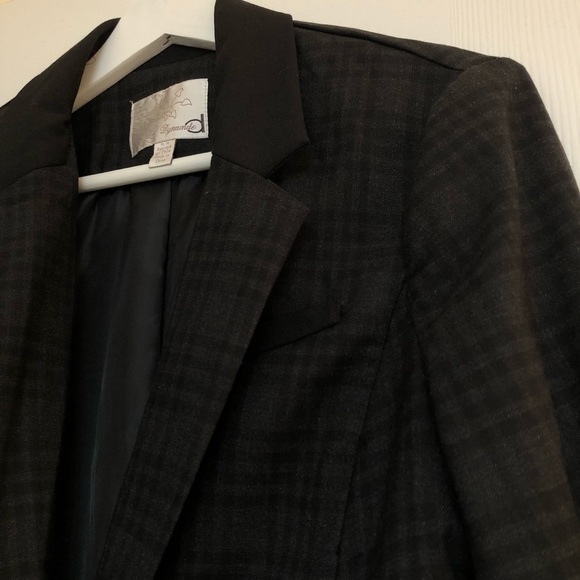 Dynamite Gray & Black Plaid Blazer - Picture 4 of 7